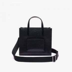 라코스테 스몰 Tote-Bag 샨타코 레더 - BLACK 9204816