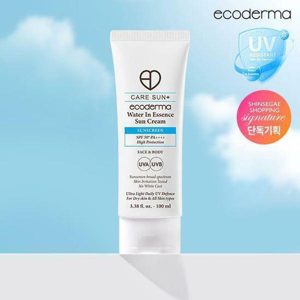 (초특가) 에코더마 비건 수분 선크림 100ml x 2개 + 15ml x 1개