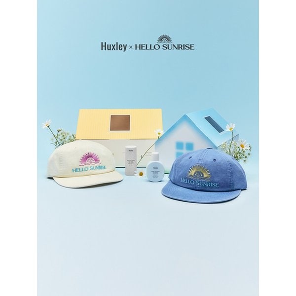 [HUXLEY × 헬로선라이즈] 선케어 기획 세트(캡모자+선에센스/선스틱)