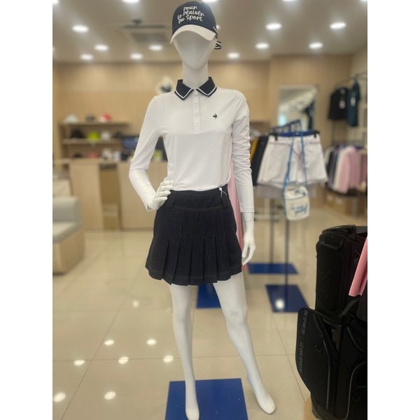 [여주점] 여성 카라 배색 포인트 피케 티셔츠GP122LTL21