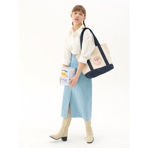 Cupid Embroidery Eco Bag_navy