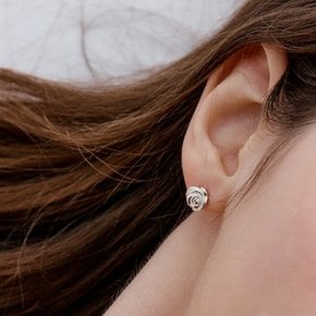 [silver925]plumpy rose earring
