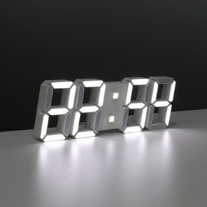 프리미엄 3D LED 벽시계 화이트