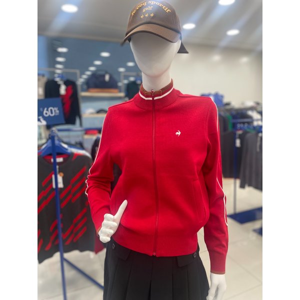 [여주점] 여성 라인 포인트 스웨터 풀집업 점퍼 GQ322LKC91 REDD