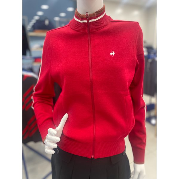 [여주점] 여성 라인 포인트 스웨터 풀집업 점퍼 GQ322LKC91 REDD