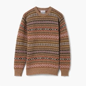 [JAMIESON’S]자미에슨스 올오버 페어 스웨터/ALL OVER FAIR ISLE SWEATER CAMEL/JAF2M50001A28
