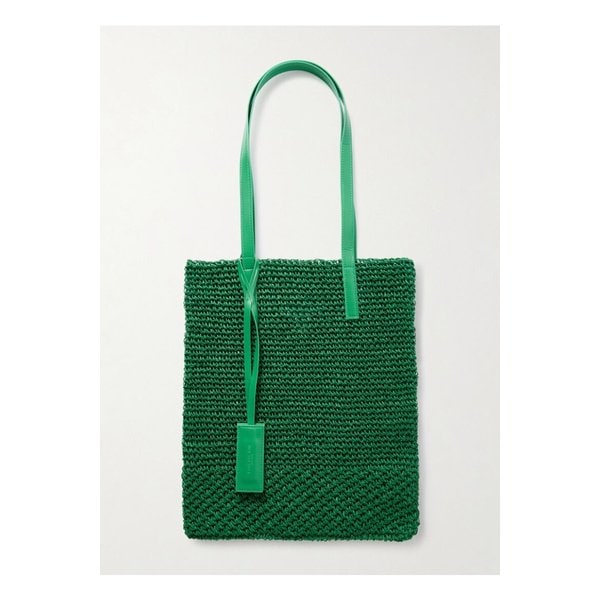 유지니아 킴 첼시 가죽 트리밍 크로셰 토트 그린 1647597354144871