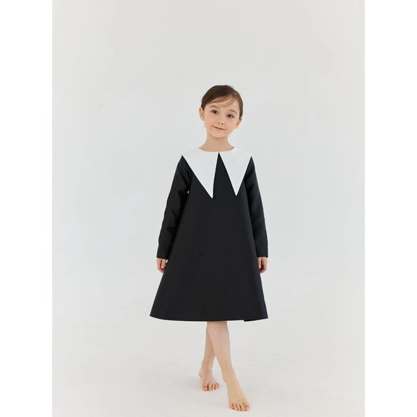 BLACK MIKADO DRESS