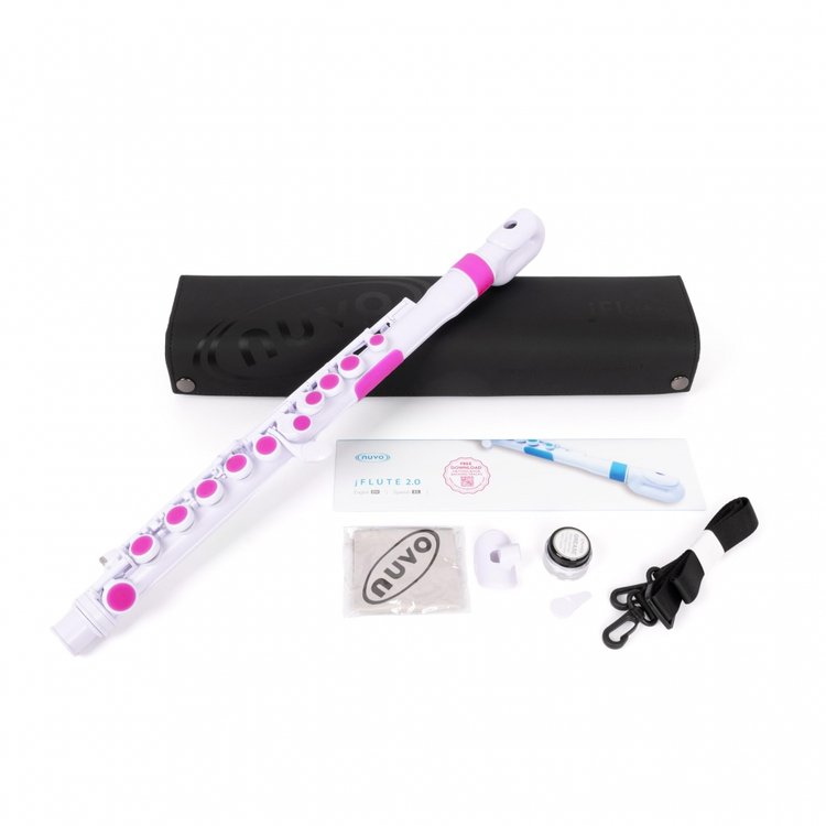 NUVO jFlute 2.0 WhitePink N220JFPK [] 누보 플라스틱제 관악기 플루트 C조 제이 플루트 [전용, 믿고 사는  즐거움