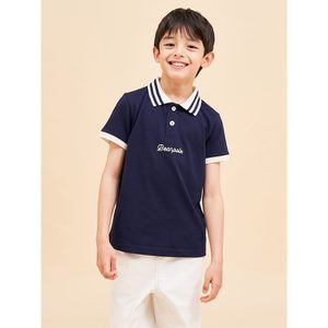 빈폴키즈 *시즌오프30%*[BEANPOLE KIDS] 로고자수 피케 티셔츠  네이비 (BI4342U13R)