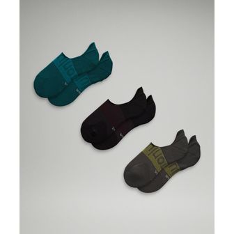 룰루레몬 30% ▼ M 파워 스트라이드 노 쇼 액티브 그립 3P - SMTL/SEBO/BLK