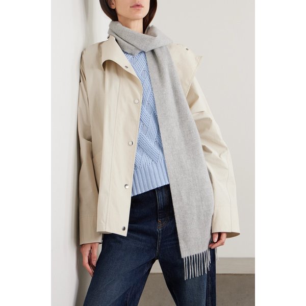 존스톤스 오브 엘긴 프린지 캐시미어 스카프 46376663162952795