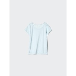 재팬 에어 리듬 마이크로 메쉬 U넥 티