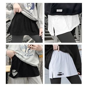 여자 여성 페이크티셔츠 레이어드 페이크티 레이어드용