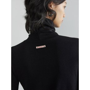 BASIC TURTLE NECK TOP BLACK