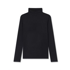 BASIC TURTLE NECK TOP BLACK