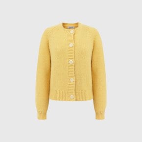 에밀리 울 라운드 니트 가디건_옐로우 / EMILY WOOL ROUND KNIT CARDIGAN_YELLOW