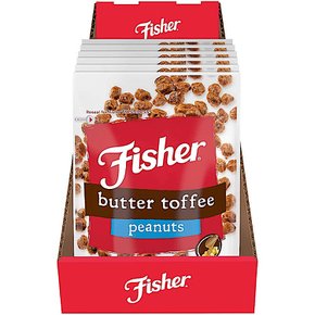 피셔 버터 토피 피넛 땅콩 Fisher Peanuts 156g 6개