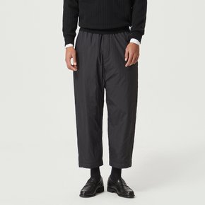남성 밴딩 벨티드 패딩팬츠 BLACK