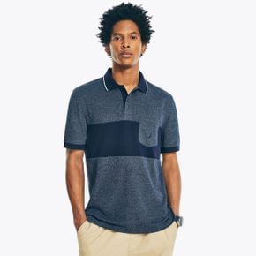 5337664 Nautica Mens Sustainably Crafted Classic Fit Colorblock Polo