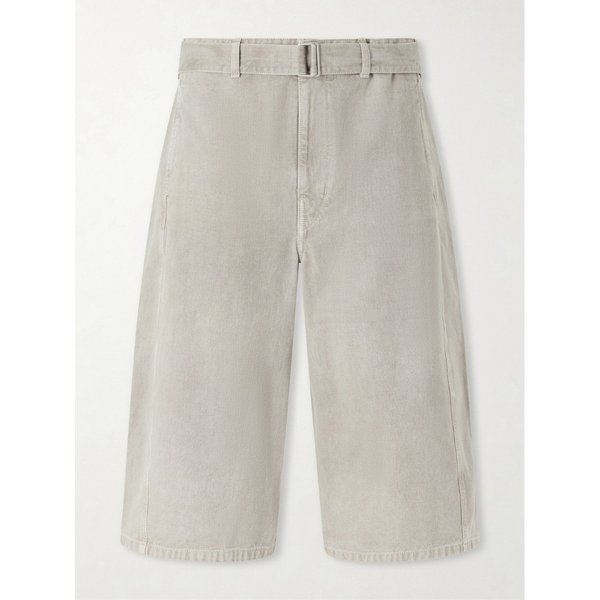 와이드 벨티드 코튼 트윌 쇼츠 46376663162991207