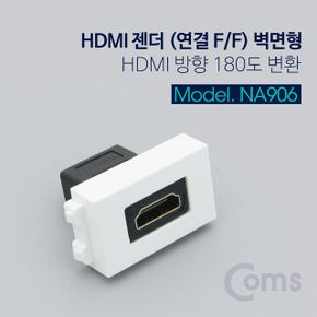 HDMI 젠더 벽면형 FF 연결 방향 변환 180도 X ( 2매입 )