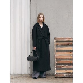 HANDMADE ROBE LONG COAT [BLACK]