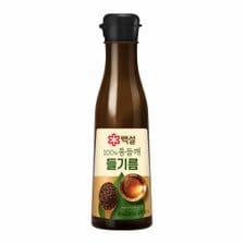 CJ제일제당 백설 100% 통들깨 들기름 320ml