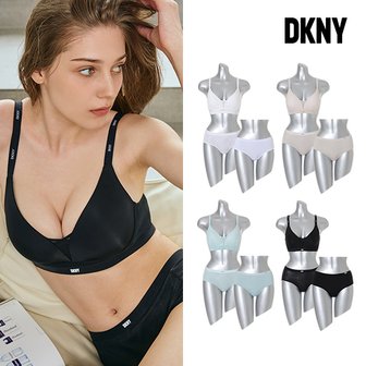 DKNY 시그니처 여성 브라팬티 12종 세트 (브라팬티 8종+세컨팬티4종)