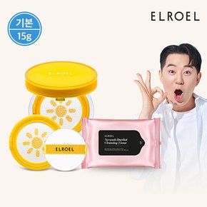 1초보정 파데프리 플러스 선쿠션 15g 본품 1개+리필 1개+클렌징 티슈 증정