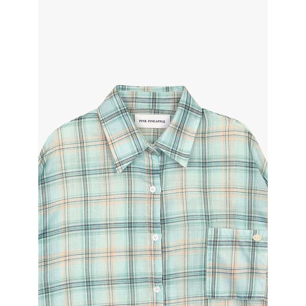 SUNLIT CHECK SHIRT_MINT