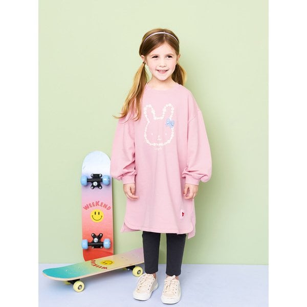 들꽃토끼오버핏롱원피스