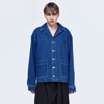 송지오 [파주점] 지제로 오픈 카라 데님 점퍼 SH2JP822BL