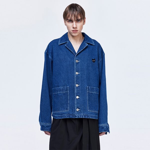 [파주점] 지제로 오픈 카라 데님 점퍼 SH2JP822BL