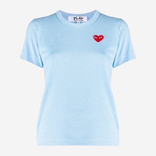 [해외배송] 꼼데가르송 하트 로고 반팔 티셔츠 P1T271 BLUE