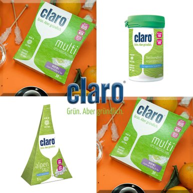 클라로(claro) 식기세척기 세제 냄새 제거에 좋은 멀티 올인원 Tabs(60회)Set