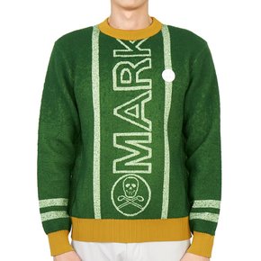 [골프] 듀스 MLM 2C AB03 GREEN 남자 크루넥 울 니트 스웨터