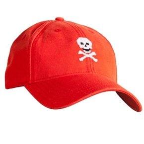 [Hardinglane]Adults Hats Skull and Bones on neon red