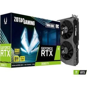 영국 조텍 그래픽카드 ZOTAC Gaming GeForce RTX™ 3060 Ti Twin Edge OC LHR 8GB GDDR6 256bit