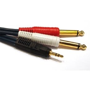 (PO1) Audio Cable 1.5M 오디오케이블 35 55변형 케이블 1/8(3.5mm잭) 스테레오 와 1/4(55잭) 35Y케입블 55Y케이블