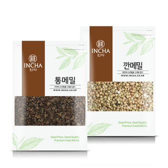 인차 국산 메밀 통메밀 깐메밀 500g