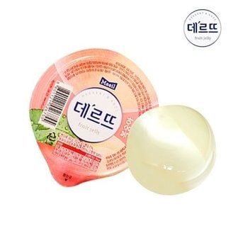  매일유업 데르뜨 복숭아 푸딩 젤리 90g x 48개 과일