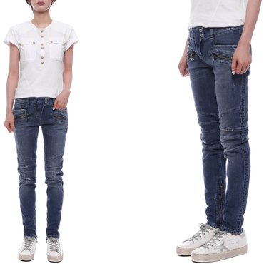 발망 여성 스키니 워싱 바이커진 (5355 171N C3180)