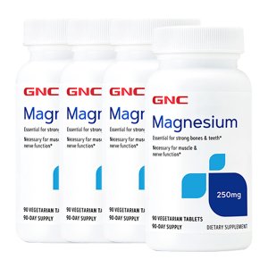 GNC [해외직구] 지앤씨 마그네슘 250mg 90정 x4