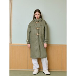 OVERSIZED DUFFLE COAT [KHAKI]