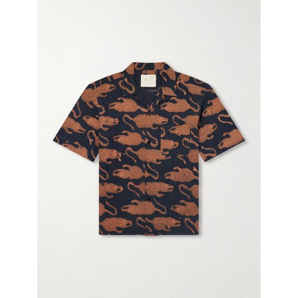 로넨 프린트 코튼 셔츠 46376663163099437