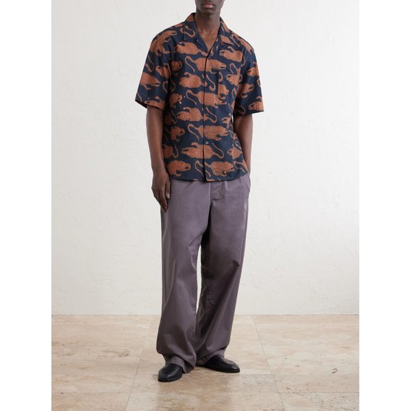 로넨 프린트 코튼 셔츠 46376663163099437