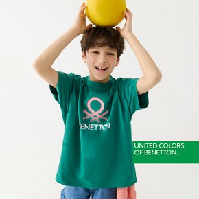 남여아공용 반팔 티셔츠 그린 BNKTS6N04T_P432215711
