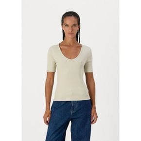 5205196 Calvin Klein V NECK TEE - Basic T-shirt pelican