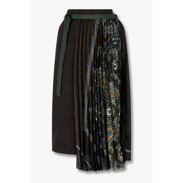 여성 슈팅 페이즐리 프린트 스커트 6415316504000